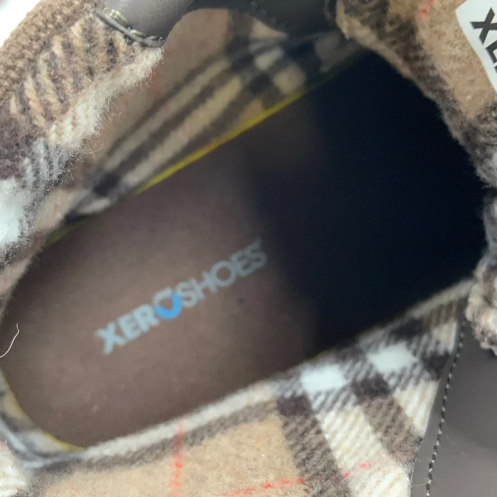 Xero Shoes Denver Mens 8 Brown Canvas Minimalist Barefoot Winter Boots F220615W